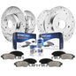 Detroit Axle - Brake Kit for 97-04 Buick Regal 02-04 Venture 04-05 Century 97-03 Pontiac Grand Prix 98-02 Intrigue Replacement F